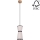 Chandelier on a string AMIGO 1xE27/25W/230V oak – FSC certified