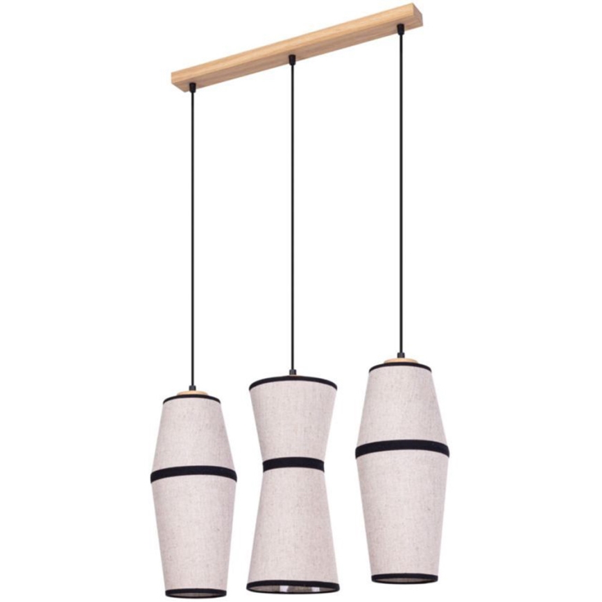 Chandelier on a string AMIGO 3xE27/25W/230V oak