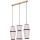 Chandelier on a string AMIGO 3xE27/25W/230V oak