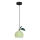 Chandelier on a string APPLE 1xE27/15W/230V green