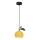 Chandelier on a string APPLE 1xE27/15W/230V yellow