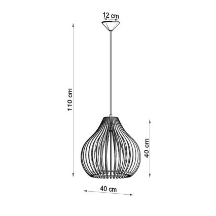 Chandelier on a string APRILLA 1xE27/60W/230V