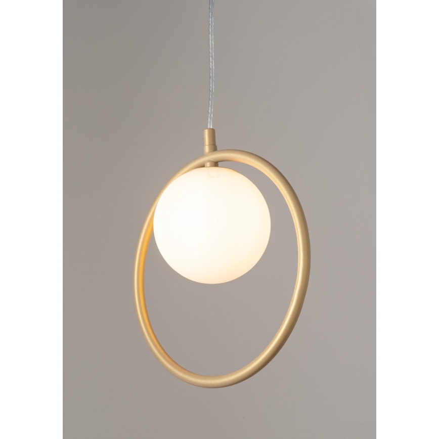 Chandelier on a string AQUA 1xG9/12W/230V gold