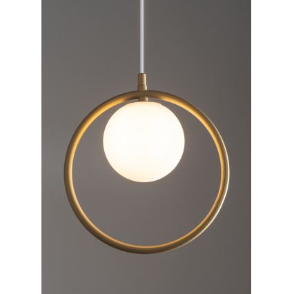 Chandelier on a string AQUA 1xG9/12W/230V gold