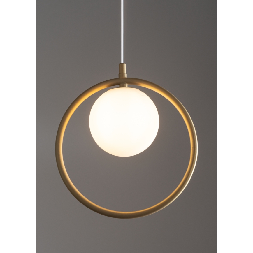 Chandelier on a string AQUA 1xG9/12W/230V gold