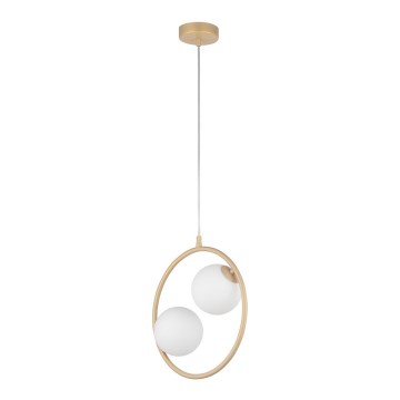 Chandelier on a string AQUA 2xG9/12W/230V gold