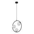 Chandelier on a string AQUA 3xG9/12W/230V black