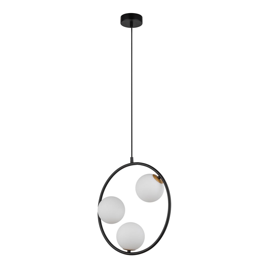 Chandelier on a string AQUA 3xG9/12W/230V black