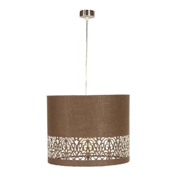 Chandelier on a string ARABESCA 1xE27/60W/230V brown