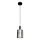 Chandelier on a string ARCADIA 1xE27/60W/230V d. 13 cm black/smoky
