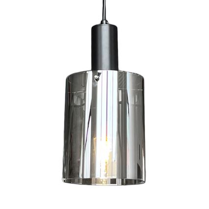 Chandelier on a string ARCADIA 1xE27/60W/230V d. 13 cm black/smoky