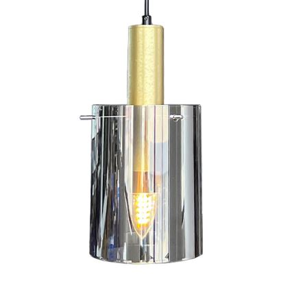 Chandelier on a string ARCADIA 1xE27/60W/230V d. 13 cm gold/smoky