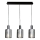 Chandelier on a string ARCADIA 3xE27/60W/230V black/smoky