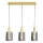 Chandelier on a string ARCADIA 3xE27/60W/230V gold/smoky