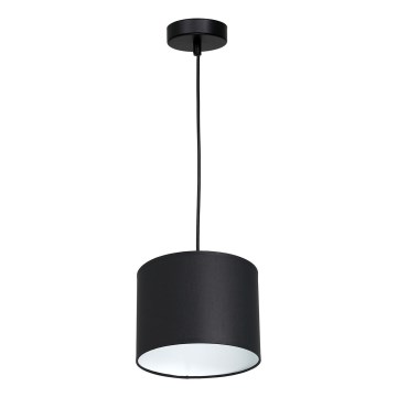 Chandelier on a string ARDEN 1xE27/60W/230V d. 18 cm black/white