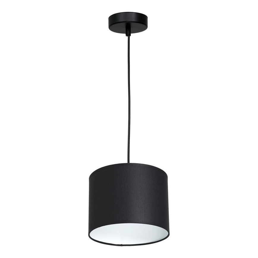 Chandelier on a string ARDEN 1xE27/60W/230V d. 18 cm black/white