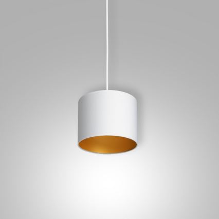 Chandelier on a string ARDEN 1xE27/60W/230V d. 18 cm white/gold