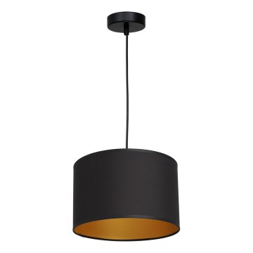 Chandelier on a string ARDEN 1xE27/60W/230V d. 25 cm black/golden