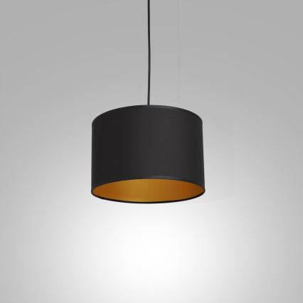 Chandelier on a string ARDEN 1xE27/60W/230V d. 25 cm black/golden