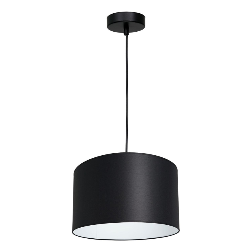 Chandelier on a string ARDEN 1xE27/60W/230V d. 25 cm black/white