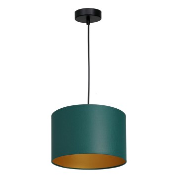 Chandelier on a string ARDEN 1xE27/60W/230V d. 25 cm green/gold