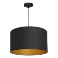Chandelier on a string ARDEN 1xE27/60W/230V d. 40 cm black/gold