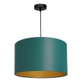 Chandelier on a string ARDEN 1xE27/60W/230V d. 40 cm green/gold