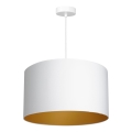 Chandelier on a string ARDEN 1xE27/60W/230V d. 40 cm white/gold
