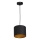 Chandelier on a string ARDEN 1xE27/60W/230V diameter 18 cm black/golden