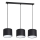 Chandelier on a string ARDEN 3xE27/60W/230V black/white