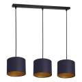 Chandelier on a string ARDEN 3xE27/60W/230V purple/gold
