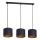 Chandelier on a string ARDEN 3xE27/60W/230V purple/gold
