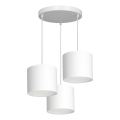 Chandelier on a string ARDEN 3xE27/60W/230V white