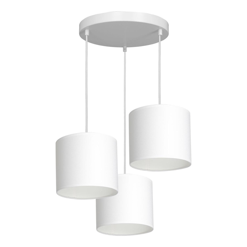 Chandelier on a string ARDEN 3xE27/60W/230V white