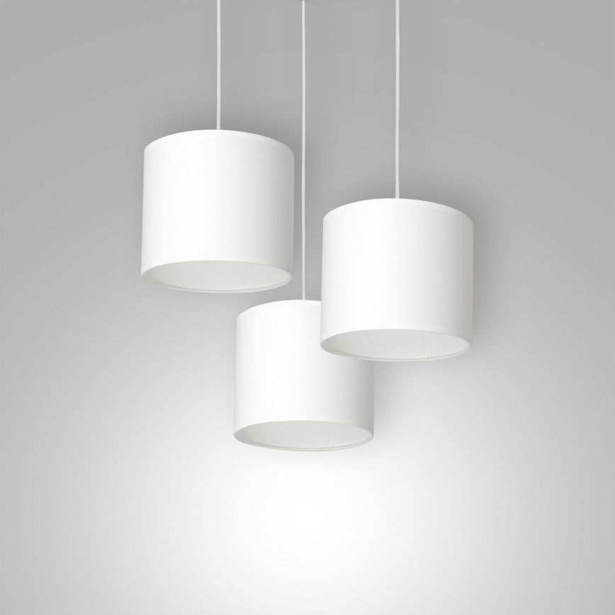 Chandelier on a string ARDEN 3xE27/60W/230V white