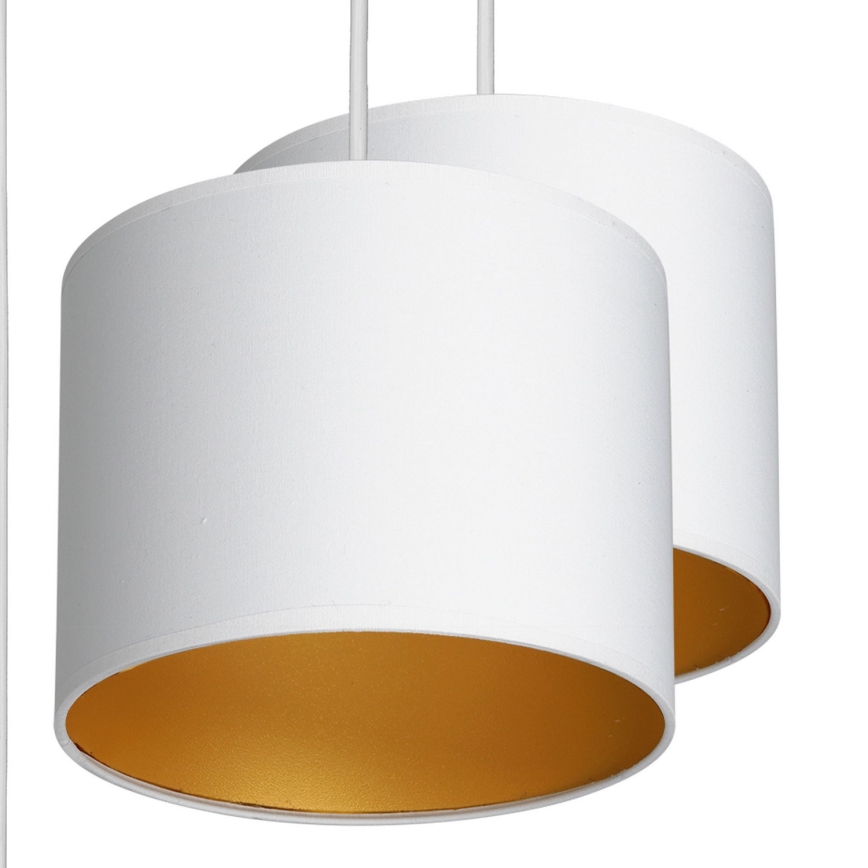 Chandelier on a string ARDEN 5xE27/60W/230V white/gold