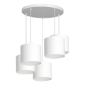 Chandelier on a string ARDEN 5xE27/60W/230V white
