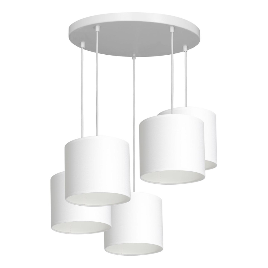 Chandelier on a string ARDEN 5xE27/60W/230V white