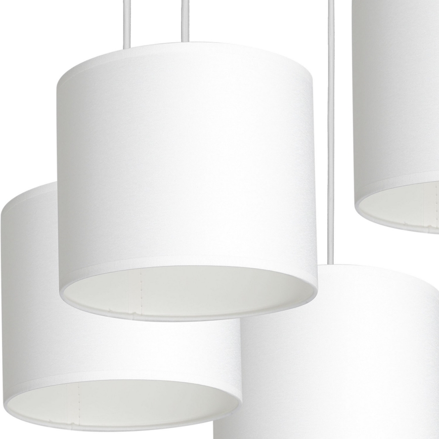 Chandelier on a string ARDEN 5xE27/60W/230V white