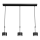 Chandelier on a string ARENA 3xGX53/11W/230V black/shiny chrome