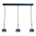 Chandelier on a string ARENA 3xGX53/11W/230V blue/golden