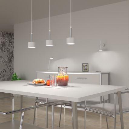 Chandelier on a string ARENA 3xGX53/11W/230V white/shiny chrome