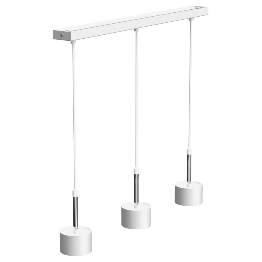 Chandelier on a string ARENA 3xGX53/11W/230V white/shiny chrome