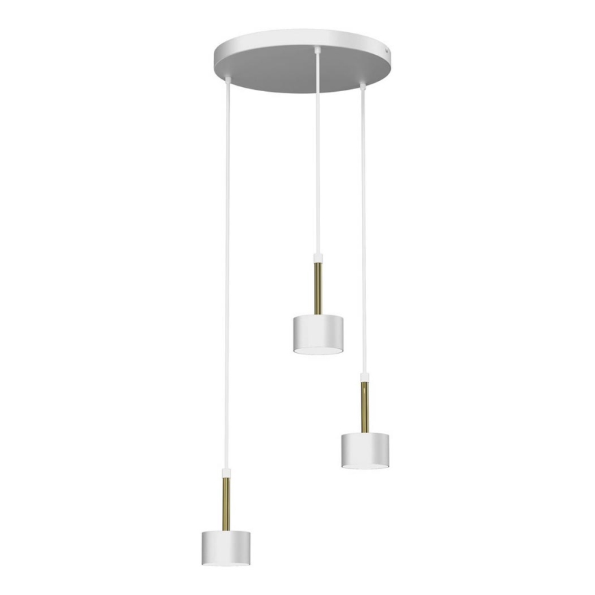 Chandelier on a string ARENA 3xGX53/11W/230V white/gold