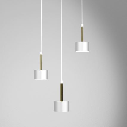 Chandelier on a string ARENA 3xGX53/11W/230V white/gold
