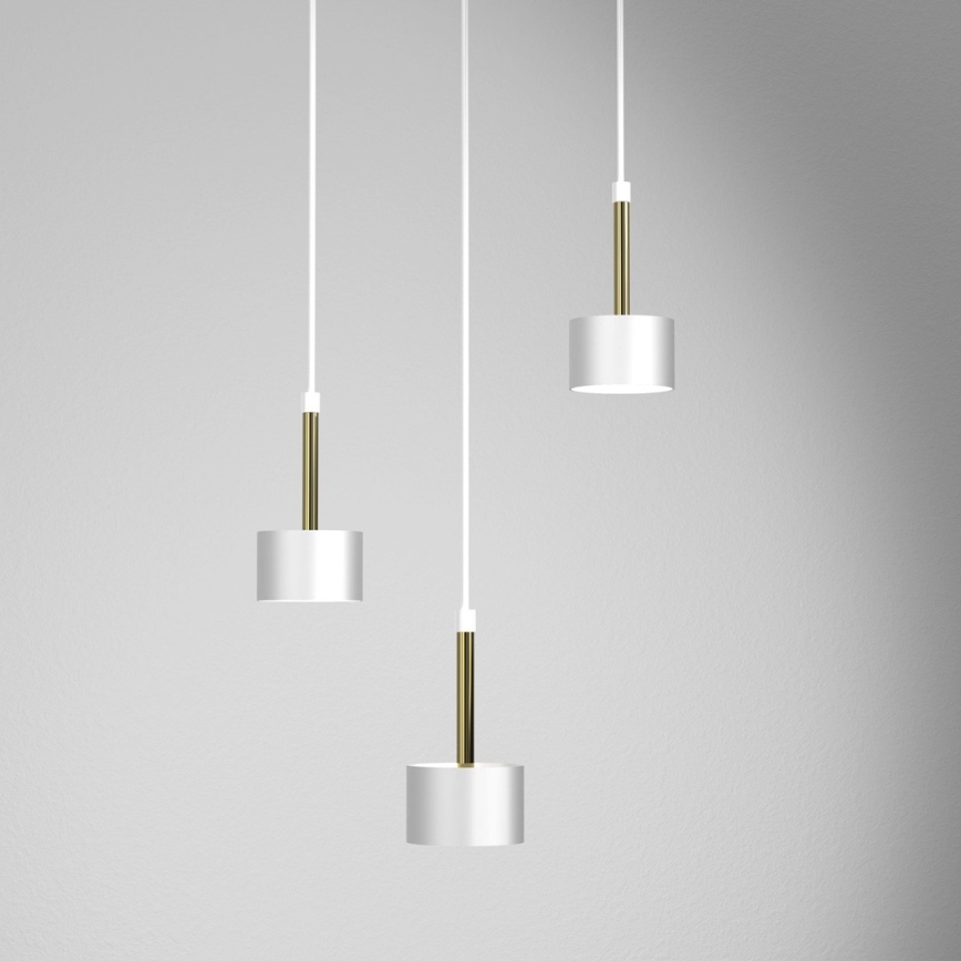 Chandelier on a string ARENA 3xGX53/11W/230V white/gold