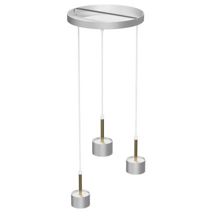 Chandelier on a string ARENA 3xGX53/11W/230V white/gold