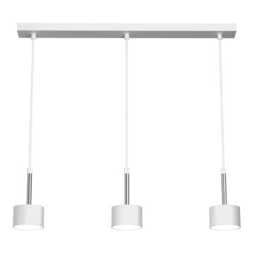 Chandelier on a string ARENA 3xGX53/11W/230V white/shiny chrome
