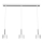 Chandelier on a string ARENA 3xGX53/11W/230V white/shiny chrome