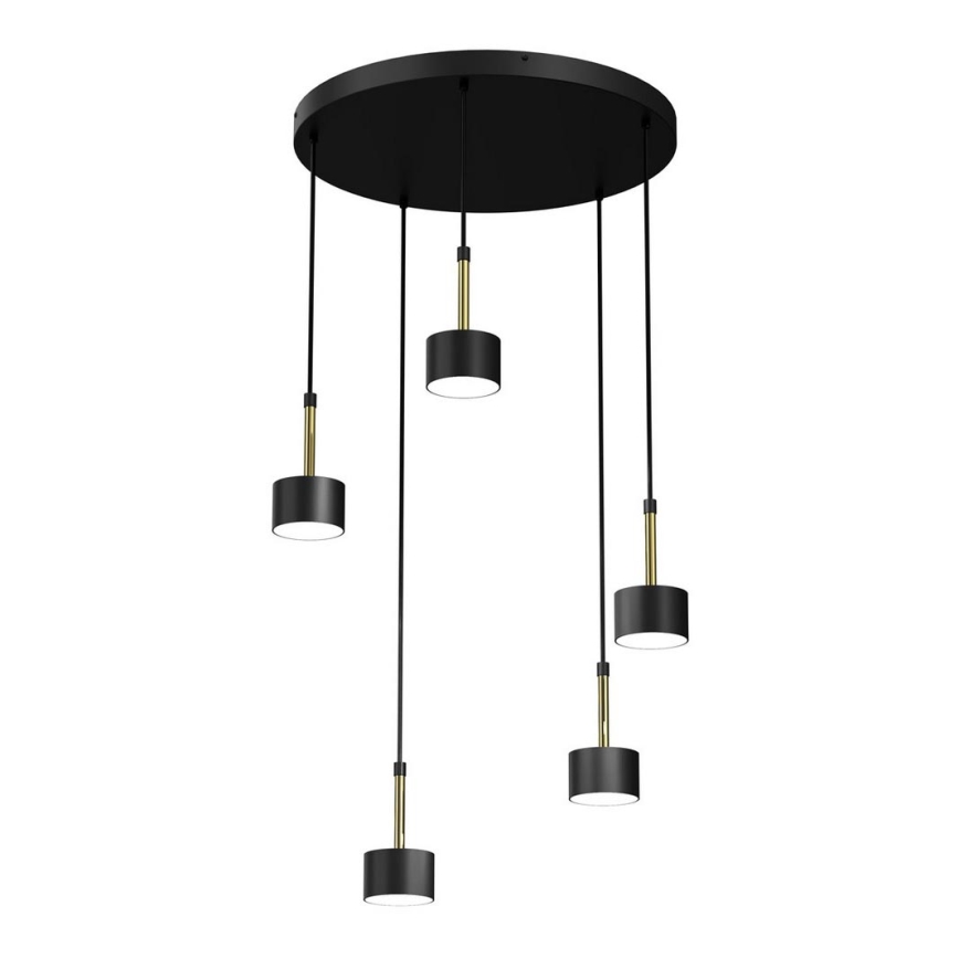Chandelier on a string ARENA 5xGX53/11W/230V black/gold